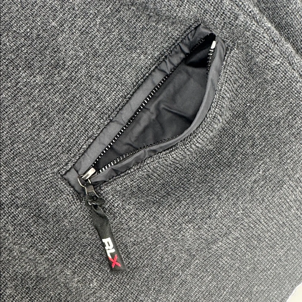 VTG POLO RALPH LAUREN SPORT RLX Technical Ski SWEATER, 100% Wool Dk Gray Large - Picture 11 of 11